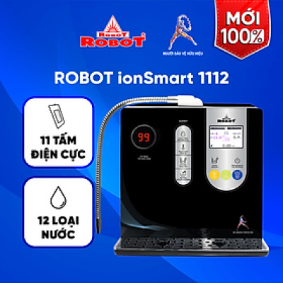 Máy Lọc Nước Điện Giải Ion Kiềm ROBOT Nóng Thông Minh IonSmart 1112 - Tạo 12 Loại Nước - Hàng Chính Hãng