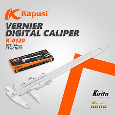 Thước kẹp cơ khí Kapusi Japan 150mm -200mm _Thước Kẹp Cơ -đo Hợp Kim Thép cao cấp