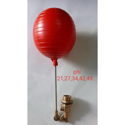 PHAO CƠ BÓNG NHỰA CẦN NƯỚC ĐỒNG NGUYÊN CHẤT PHI 21,PHI 27,PHI 34.