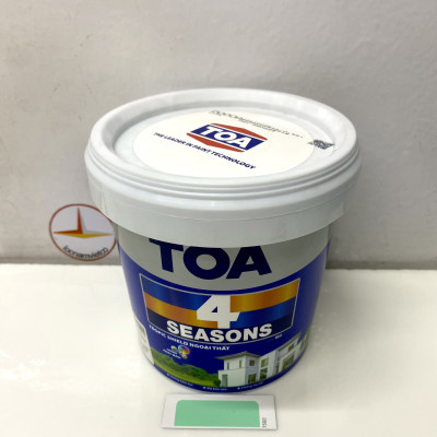 Sơn phào chỉ trong và ngoài nhà Toa 4 Seasons Tropic Shield màu xanh B- 7592_1L
