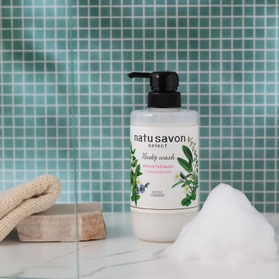 Sữa Tắm Dưỡng Ẩm Và Làm Trắng Da Kose Softymo Natusavon Select White Body Wash Moist (500 mL)