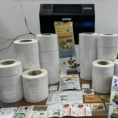 Máy in tem nhãn Epson ColorWorks C6550A, khổ in lớn (A4), độ phân giải 1200 dpi - Hàng chính hãng