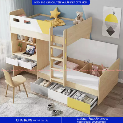 GIƯỜNG TẦNG THÔNG MINH CAO CẤP OHAHA - FUNYKID