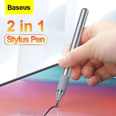 Bút cảm Baseus Golden Cudgel Capacitive Stylus Pen ACPCL 2 ứng điện dung trong 1- Hàng chính hãng
