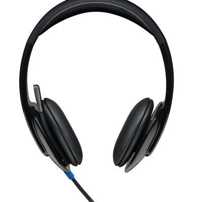 Tai nghe có dây Logitech H540 - Mic giảm ồn, điều khiển trên tai tiện lợi, âm thanh chất lượng HD, đệm tai thoải mái, kết nối USB-A - Hàng chính hãng