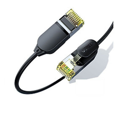 Cáp mạng CAT7 siêu mỏng nhỏ 0.38mm 3M 10Gbps màu đen Ugreen 149LAN80418NW Hàng chính hãng