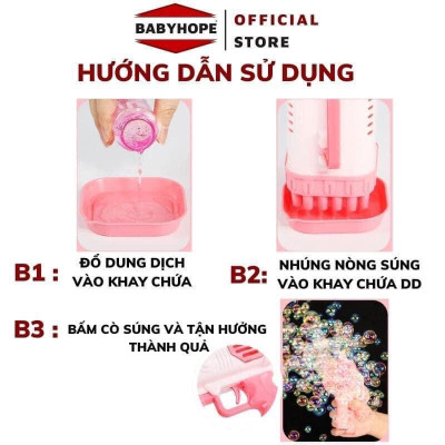 Đồ chơi súng bắn bong bóng 32 nòng