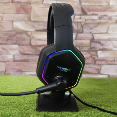Tai nghe SoundMax AH-335 chơi game dùng cho PC & Laptop( LED RGB)- Hàng chính hãng