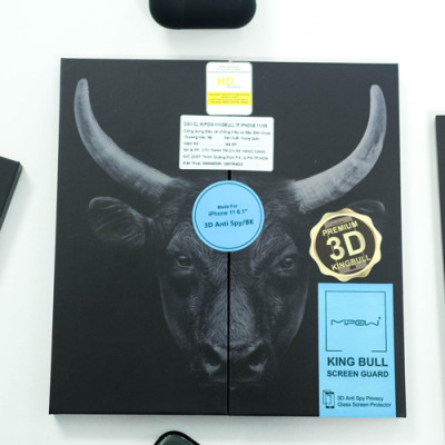 Dán cường lực iPhone 11 MIPOW KINGBULL 3D PREMIUM Chống nhìn trộm - hàng chính hãng 