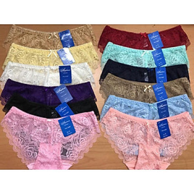 Set 10 Quần lót ren hoa hồng  hàng việt nam loại cao cấp (Từ 35kg đến 70kg)