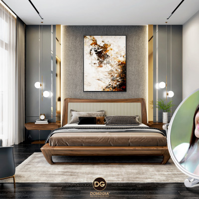 Gương trang điểm phóng đại 3 lần, xoay 360 độ, 2 mặt siêu nét, để bàn, Inox 304, Size 18cm, 20cm, Minh House G31