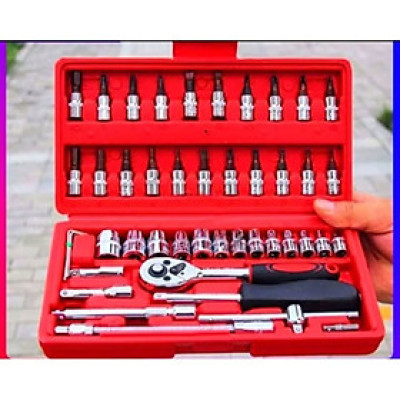 BỘ DỤNG CỤ ĐỒ NGHỀ SỮA CHỮA 46 CHI TIẾT THÁO LẮP THUẬN TIỆN CHO MỌI NHÀ