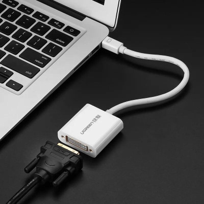 Ugreen UG1040210402TK 15CM Màu Trắng Cáp chuyển đổi Mini DP sang DVI 24 + 5 - HÀNG CHÍNH HÃNG