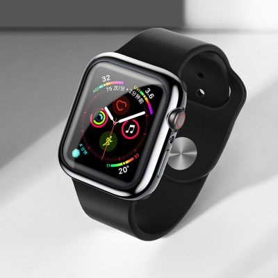 Ốp Case TPU Mạ Chrome & Kính Cường Lực Dẻo Usams cho Apple Watch Series 6 / Apple Watch Series 5/ SE/ 4 Size 40/44mm_ Hàng Chính Hãng