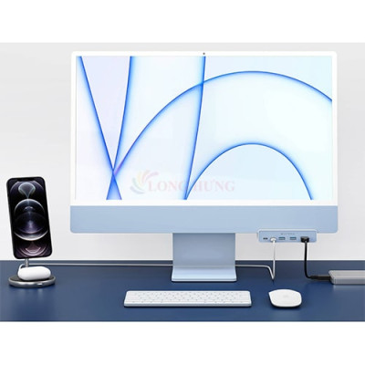 Cổng chuyển đổi HyperDrive 5-in-1 USB-C Hub HD34A6 - Hàng chính hãng