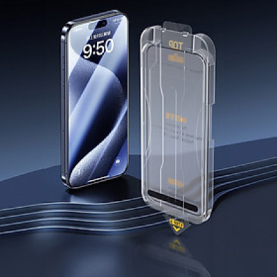 Kính cường lực khung tự dán cho iPhone 15 / 15 Plus / 15 Pro / 15 Pro Max hiệu WIWU SQ-008 Easy install - Viền siêu mỏng 0.33mm, chống mẻ cạnh, Phủ nano siêu mượt - Hàng nhập khẩu