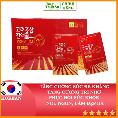 Nước Hồng Sâm Premium Hàn Quốc Hộp 30 Gói