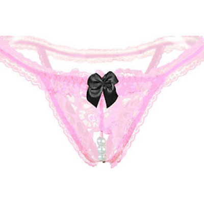 [Chọn màu] Quần lót lọt khe có hạt ở giữa