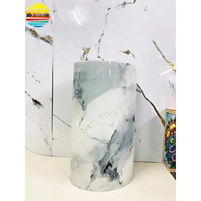 Cuộn Xốp PVC Đá Trắng Xám Sẵn Keo 0.6m*3m Dày 3mm