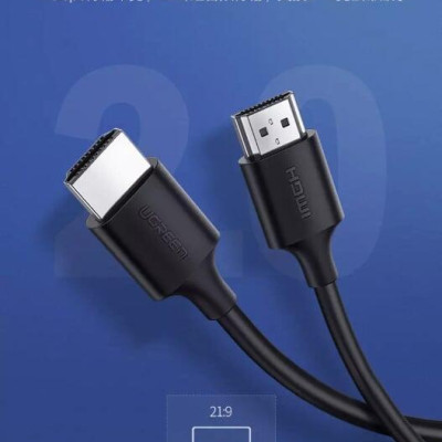Ugreen UG60177HD134TK 5M màu đen Cáp tín hiệu HDMI 2.0 hỗ trợ 4K2K Đồng 100% - HÀNG CHÍNH HÃNG