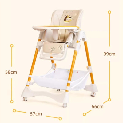Ghế ăn dặm New Beginning – Điều chỉnh độ cao, gấp gọn, khay tháo rời