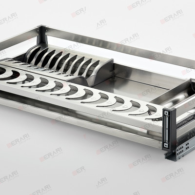 Giá đựng xoong nồi bát đĩa (Kệ xoong nồi Inox 304 thương hiệu Gerari hộp lắp thùng/cánh)