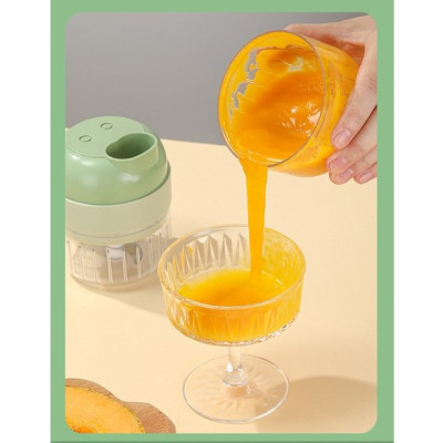 Máy xay mini cầm tay 3 trong 1 (máy xay nghiền tỏi ớt, rau củ, sinh tố;, máy nạo gọt hoa quả; máy cắt sợi, thái lát đồ ăn) dễ dàng vệ sinh - Chính hãng MINIIN (Giao màu ngẫu nhiên)