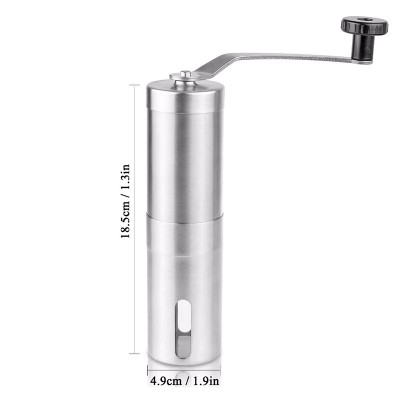 Máy Xay Cafe Mini Cầm Tay Bằng Thép Không Gỉ - Hàng Nhập Khẩu