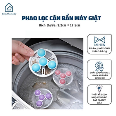  Phao Lọc Cặn Bẩn Máy Giặt Thông Minh - Túi Lọc Gom Rác Lông Tóc Trong Lồng Máy Giặt - HÀNG CHÍNH HÃNG MINIIN