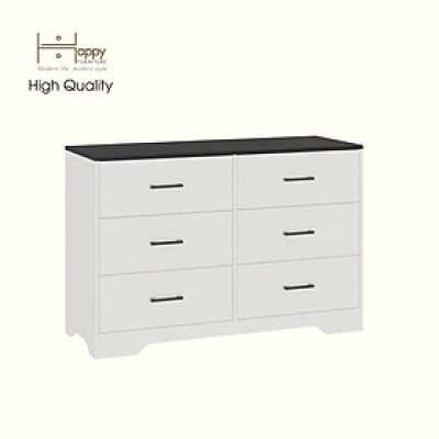 HAPPY FURNITURE , Tủ lưu trữ 6 ngăn kéo - SAFA , THK_325 , 120cm x 45cm x 80cm DxRxC