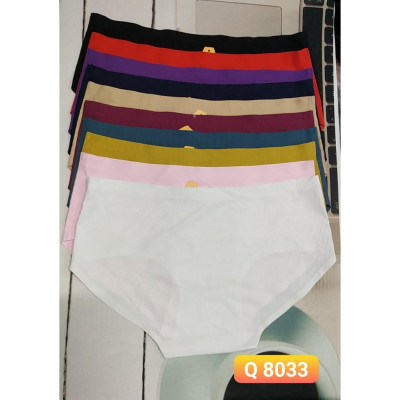 Combo 5 quần lót nữ su tăm trơn 8033 – Seamless, co giãn 4 chiều, không hằn viền