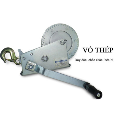 Tời Quay Tay ABG 1000LBS 454Kg - Máy Tời Xoay Cầm Tay Chuyên Dùng Để Nâng Hạ Hàng Hóa , Máy Móc - Hàng Chính Hãng