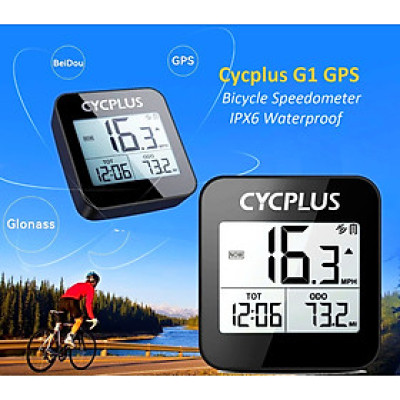 Đồng Hồ Tốc Độ Xe Đạp Cycplus G1 GPS Speedometer LCD 2.0" FSTN Auto Backlight IPX6 Chống Nước Chống Trầy Xước