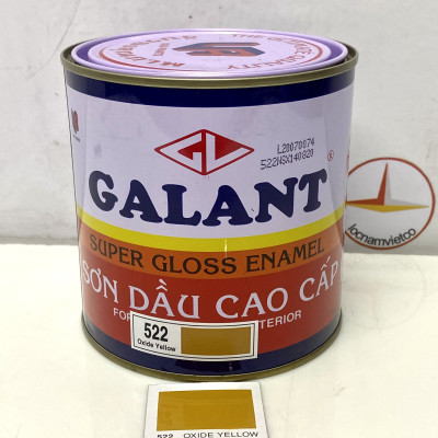 Sơn dầu Galant màu Oxide Yellow 522 _ 0.8L