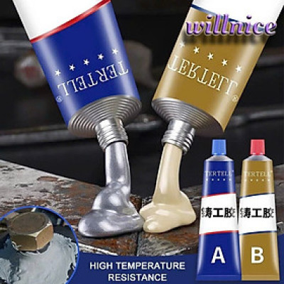 Bộ 2 Lọ Keo AB 100g Dán Sắt Kim Loại Đa Năng Siêu Dính – Bịt Lỗ Thủng Chịu Nhiệt, Chịu Lực Cao