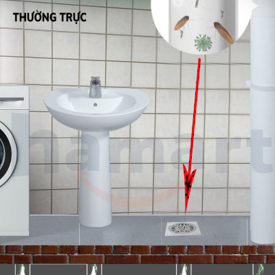 Ống Chặn Mùi Hôi Cống Hamart Phễu Thoát Sàn Chống Hôi Thoát Nước Chắn Côn Trùng Hiệu Quả