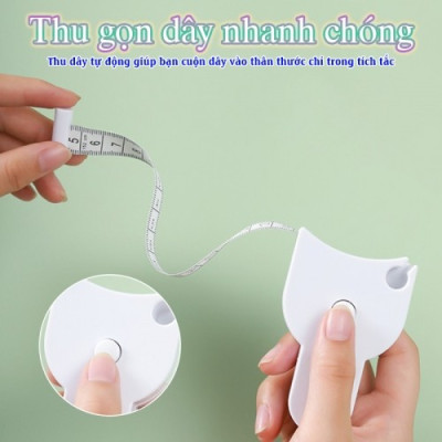 Thước đo tự động thu gọn dây Nikio NK-06TD - 1.5m