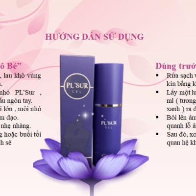 Gel chăm sóc cô bé cao cấp độc quyền PLSUR Chai 30ml