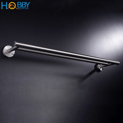 Giá treo khăn tắm quần áo có 2 thanh inox 304 Hobby Home Decor 2TT60