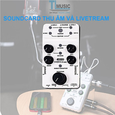 JOYO MOMIX PRO Soundcard âm thanh guitar dùng thu âm và livestream- Hàng Chính Hãng 
