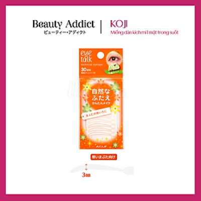 Miếng Dán Kích 2 Mí Nhật Bản Trong Suốt Koji Eye Talk Technical Eyetape Wide loại dày