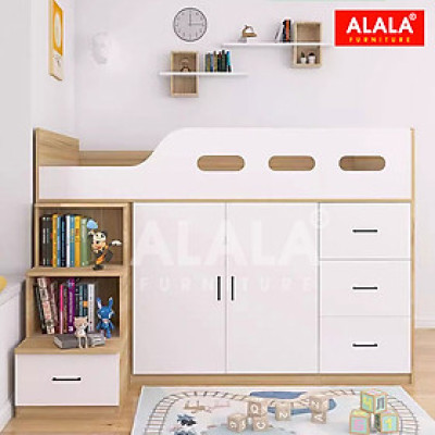Giường tầng thấp ALALA162 đa năng/ Miễn phí vận chuyển và lắp đặt/ Đổi trả 30 ngày/ Sản phẩm được bảo hành 5 năm từ thương hiệu ALALA/ Chịu lực 700kg