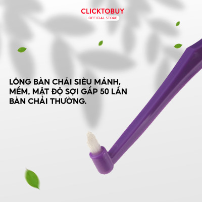 Bàn chải kẽ đầu nhỏ Coral , sử dụng vệ sinh mắc cài