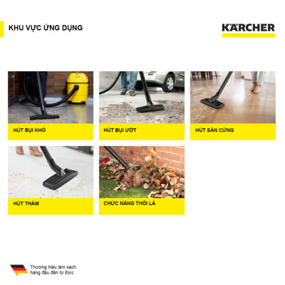 Máy hút bụi đa năng khô và ướt WD 1s Classic dành cho Karcher (New 2023) - Hàng Chính Hãng
