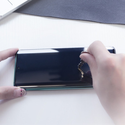 Tấm dán kính cường lực Full keo UV cho Samsung Galaxy S20 / S20+ / S20 Ultra - Màu trong suốt - Hàng chính hãng