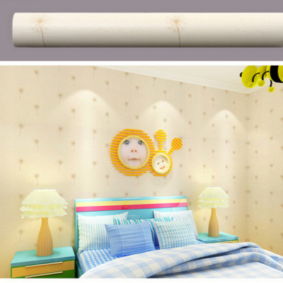 Cuộn 5m Decal Giấy Dán Tường Bồ công anh màu vàng kem (5m dài x 0.45m rộng)