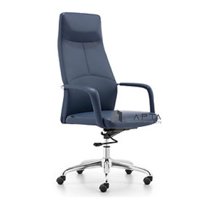 Ghế Giám đốc lưng cao CM4478-P Nội thất Capta Ghế lãnh đạo nệm bọc da PVC tay tựa hợp kim nhôm bọc PVC có chân xoay 