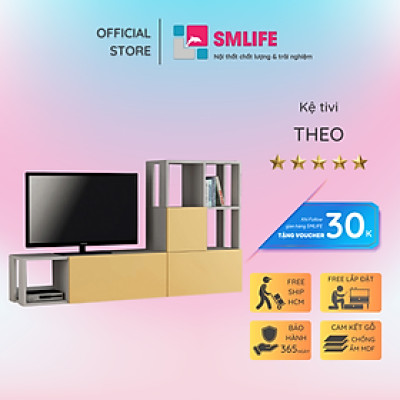 Kệ tivi gỗ SMLIFE Theo