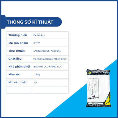 Combo Kính Bảo Hộ DeltaPlus + Mặt Nạ Koken G7 + Quần Áo Bảo Hộ DT117 | Tặng Kèm 1 Đôi Găng Tay Chống Hóa Chất