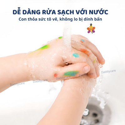 Bộ màu kèm dụng cụ chính hãng Finger Paint Mideer an toàn cho bé